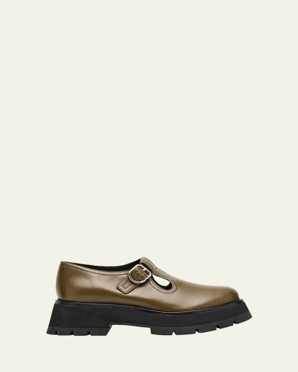 Kate Lug-Sole Mary Jane Loafers